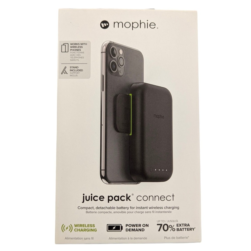 N6.N Mophie‎ Juice Pack Connect 5000MAH Portable Battery For Qi-Enabled Phones
